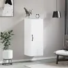 Image de vidaXL Armoire murale blanc 34,5x34x90 cm bois d'ingénierie