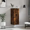 Image de vidaXL Vidaxl Armoire Murale Chêne Fumé 34,5x34x90 Cm Bois D'ingénierie