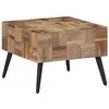 Image de vidaXL Table basse gris 55x55x40 cm teck de récupération massif358521