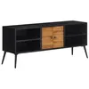 Image de vidaXL Meuble TV 112x31x45 cm teck massif récupéré358526