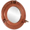 Image de vidaXL vidaXL Miroir en forme de hublot mural Ø30 cm aluminium et verre