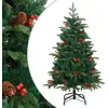 Image de vidaXL Sapin de Noël artificiel avec pommes de pin et baies 150 cm358375