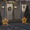 Image de vidaXL Décoration lumineuse étoile de Noël avec piquets 80 LED 60 cm