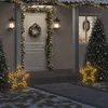 Image de vidaXL Décoration lumineuse étoile de Noël avec piquets 80 LED 60 cm