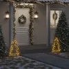 Image de vidaXL DÃ©coration lumineuse arbre de NoÃ«l avec piquets 80 LED 60 cm