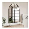 Image de vidaXL Miroir mural noir 80x120 cm arche fer