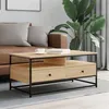 Image de vidaXL Table basse chêne sonoma 100x51x45 cm bois d'ingénierie