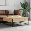 Image de vidaXL Table basse chêne sonoma 100x99x40 cm bois d'ingénierie835295
