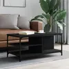 Image de vidaXL Table basse Noir 100x50x45 cm Bois d'ingénierie835304