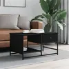 Image de vidaXL Table basse noir 85,5x51x45 cm bois d'ingénierie835339