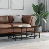 Image de vidaXL Table basse chêne fumé 100x50,5x40 cm bois d'ingénierie835376