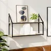 Image de vidaXL Étagère murale 2 niveaux chêne sonoma 80x21x51 cm835465