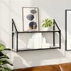 Image de vidaXL Étagère murale 2 niveaux sonoma gris 80x21x51 cm