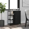 Image de vidaXL Buffet noir 70x30x80 cm bois d'ingénierie835489