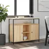 Image de vidaXL Buffet chêne sonoma 100x35x80 cm bois d'ingénierie835500