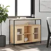 Image de vidaXL Buffet chêne sonoma 100x35x80 cm bois d'ingénierie835505