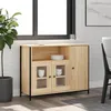 Image de Vidaxl Buffet ChÃªne Sonoma 100x35x75 Cm Bois D'ingÃ©nierie