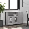 Image de vidaXL Buffet sonoma gris 100x35x75 cm bois d'ingÃ©nierie