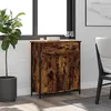 Image de vidaXL Buffet chÃªne fumÃ© 70x30x80 cm bois d'ingÃ©nierie