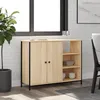 Image de vidaXL Buffet chÃªne sonoma 100x33x75 cm bois d'ingÃ©nierie