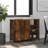 Image de vidaXL Buffet chêne fumé 100x33x75 cm bois d'ingénierie835551