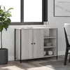 Image de vidaXL Buffet sonoma gris 100x33x75 cm bois d'ingÃ©nierie