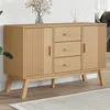 Image de vidaXL Buffet OLDEN marron 114x43x73,5 cm bois massif de pin358597