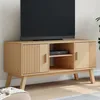 Image de vidaXL Meuble TV OLDEN marron 114x43x57 cm bois de pin massif