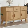 Image de vidaXL Buffet OLDEN marron 114x43x73,5 cm bois massif de pin