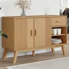 Image de vidaXL Buffet OLDEN marron 114x43x73,5 cm bois massif de pin