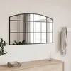 Image de vidaXL Miroir mural noir 100x60 cm arche fer358639