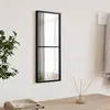 Image de vidaXL Miroir mural noir 20x50 cm rectangulaire fer