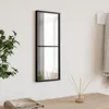 Image de vidaXL Miroir mural noir 20x50 cm rectangulaire fer