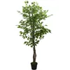 Image de vidaXL vidaXL Ficus artificiel 378 feuilles 80 cm vert