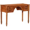 Image de vidaXL Vidaxl Bureau Avec Tiroirs 110x50x76 Cm Bois D'acacia Solide