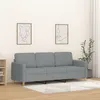Image de vidaXL CanapÃ© Ã  3 places Gris clair 180 cm Tissu