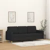 Image de vidaXL Canapé à 3 places Noir 180 cm Tissu359490