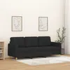 Image de vidaXL CanapÃ© Ã  3 places Noir 180 cm Tissu