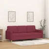 Image de vidaXL CanapÃ© Ã  3 places Rouge bordeaux 180 cm Tissu