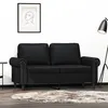 Image de vidaXL Canapé à 2 places Noir 120 cm Similicuir359499