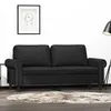 Image de vidaXL CanapÃ© Ã  2 places Noir 140 cm Similicuir