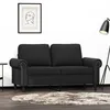 Image de vidaXL CanapÃ© Ã  2 places Noir 120 cm Velours