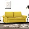 Image de vidaXL CanapÃ© Ã  2 places Jaune 120 cm Velours