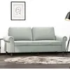 Image de vidaXL Canapé à 2 places Gris clair 140 cm Velours359529