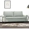 Image de vidaXL CanapÃ© Ã  2 places Gris clair 140 cm Velours