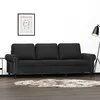 Image de vidaXL CanapÃ© Ã  3 places Noir 180 cm Velours