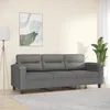 Image de vidaXL CanapÃ© Ã  3 places Gris foncÃ© 180 cm Tissu microfibre
