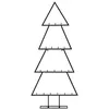 Image de vidaXL Arbre de Noël en métal pour décoration noir 90 cm