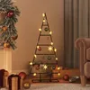 Image de vidaXL Arbre de Noël en métal pour décoration noir 90 cm