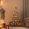 Image de vidaXL Arbre de Noël en métal pour décoration noir 125 cm